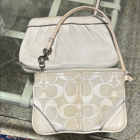 Coach Beige and Cream Wristlet Duo - Picture 6 of 6